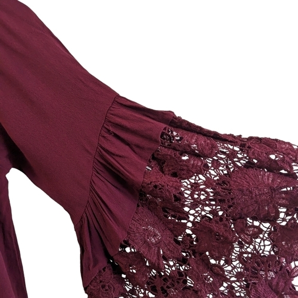 Muche Muchette women's boho off shoulder tunic with bell sleeves size S/M - Picture 5 of 8